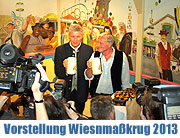 Offizieller Oktoberfest Maßkrug 2013 präsentiert von Josef Brustmann am 27.08.2013 (©Foto: Martin Schmitz)